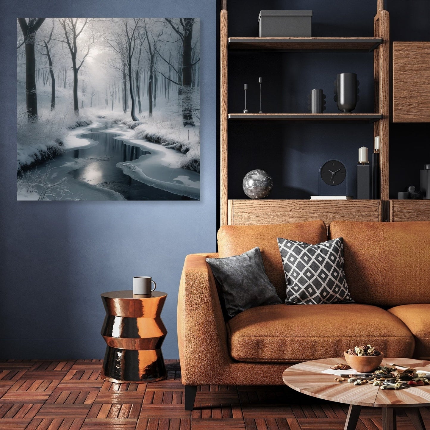 Winter Creek Tranquility Canvas