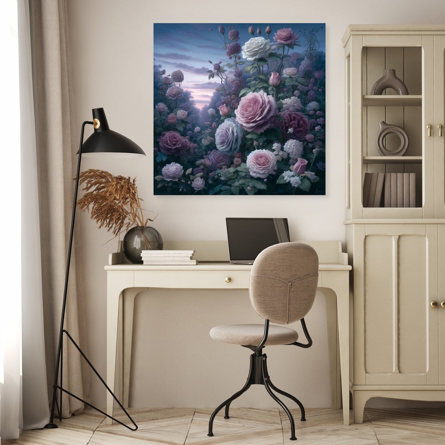 Victorian Elegance Roses Canvas