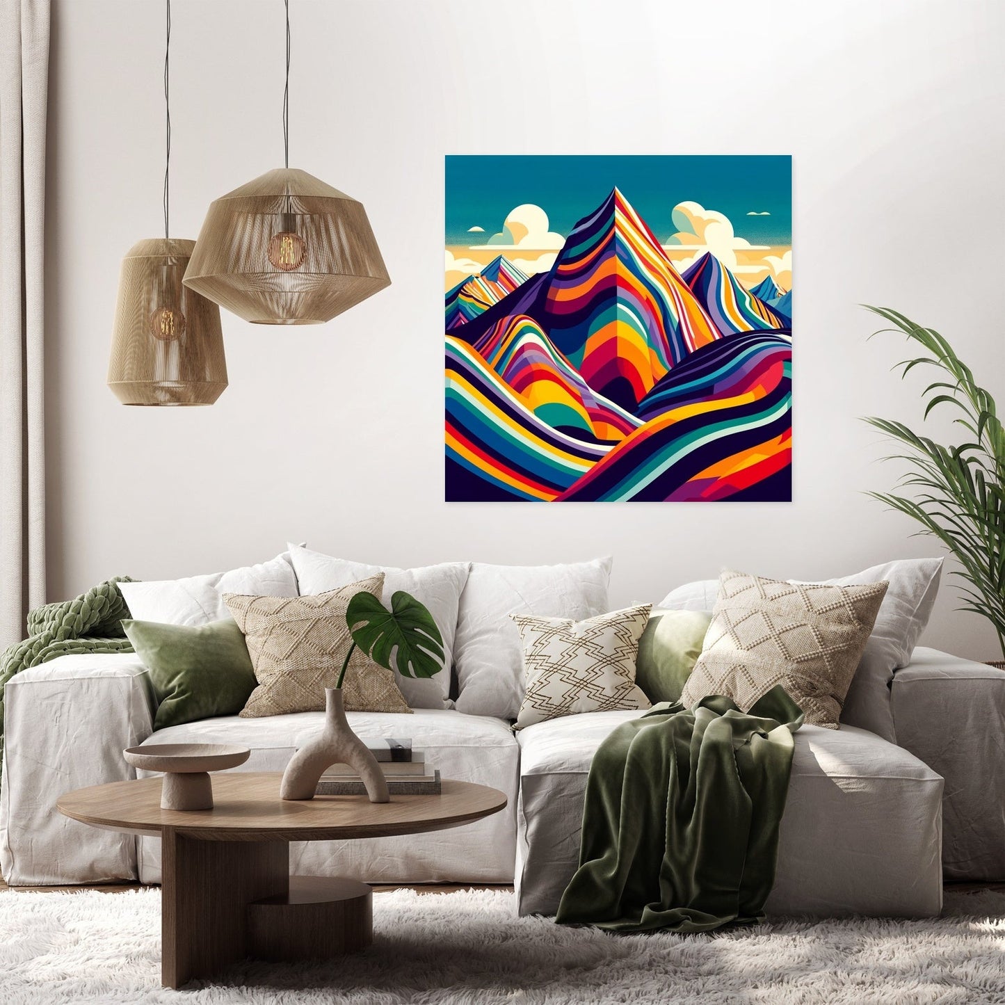 Vinicunca Modernist Canvas