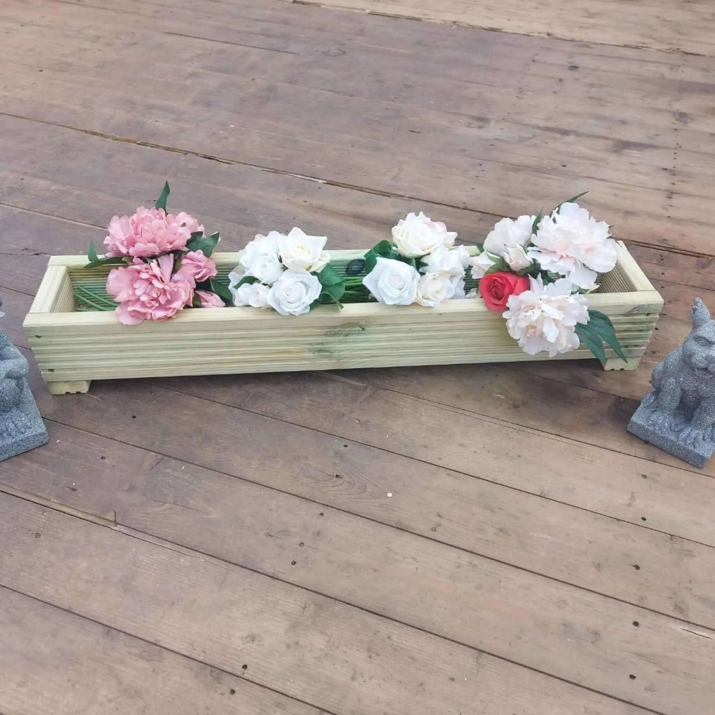 90cm Long Wooden Decking planter 22cm wide