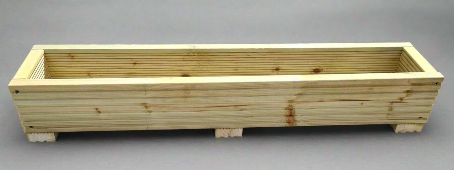 90cm Long Wooden Decking planter 22cm wide