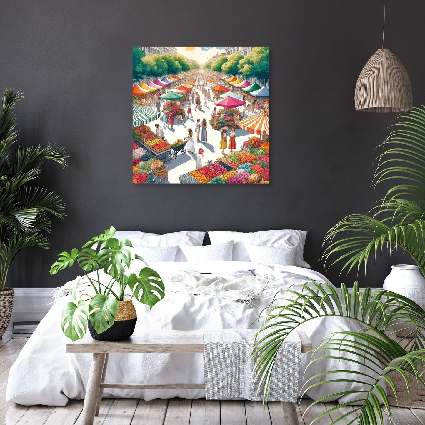 Market Vibrance Summer Canvas