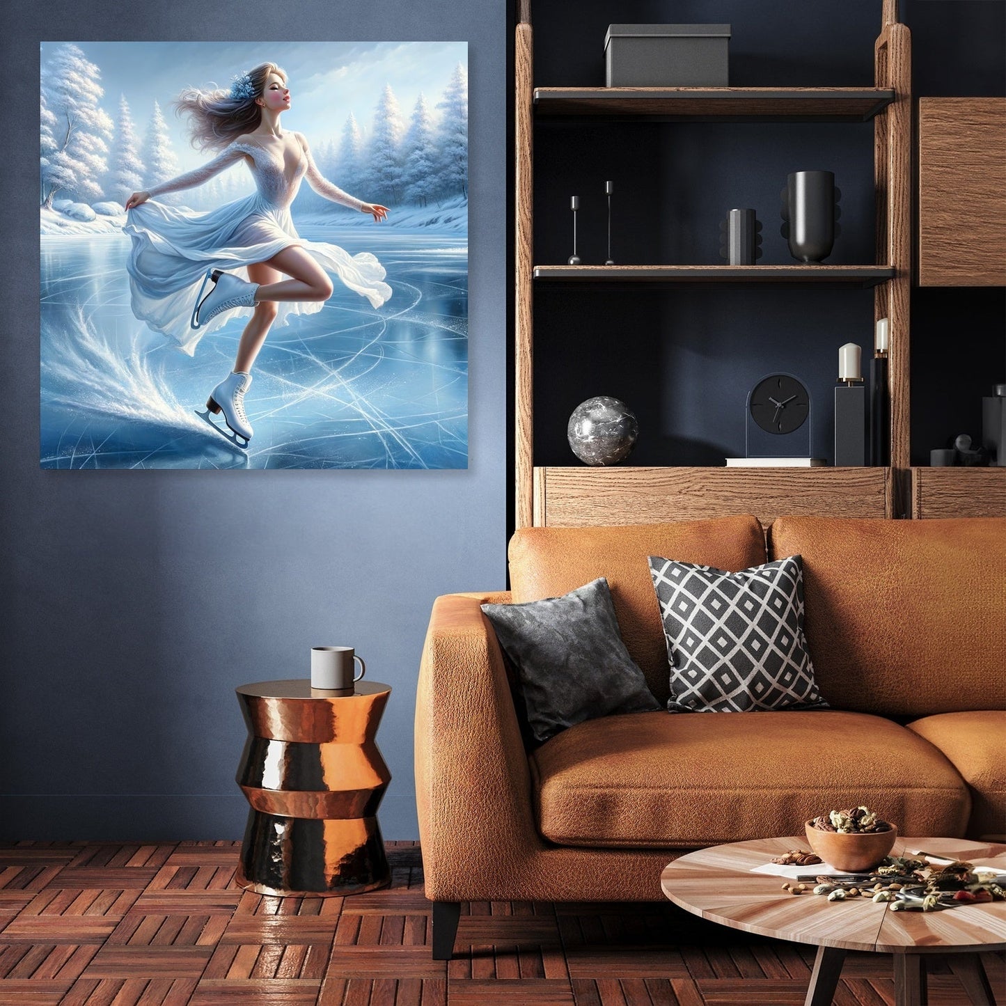 Elegant Ice Skater Canvas