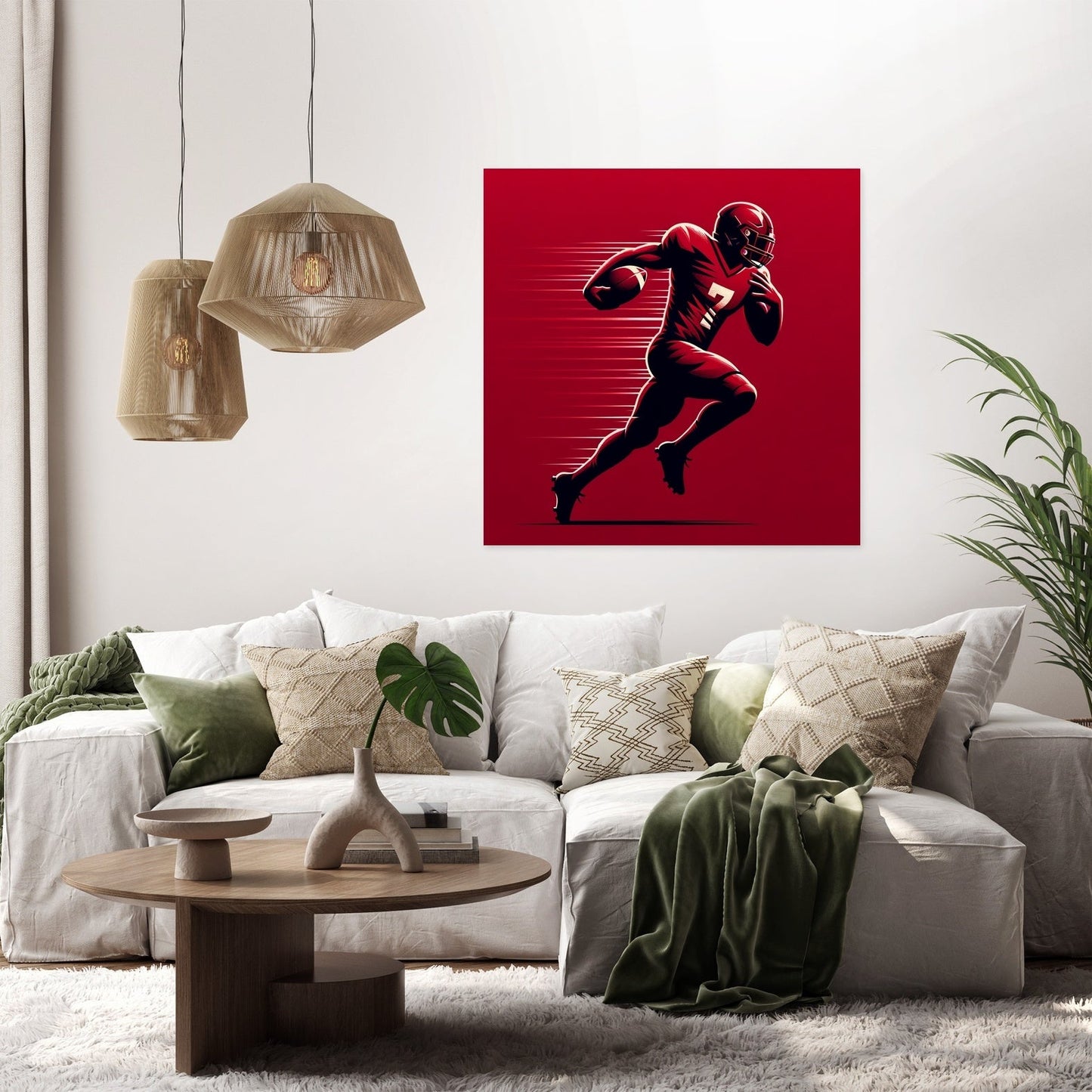 Mersey Red Rush Canvas