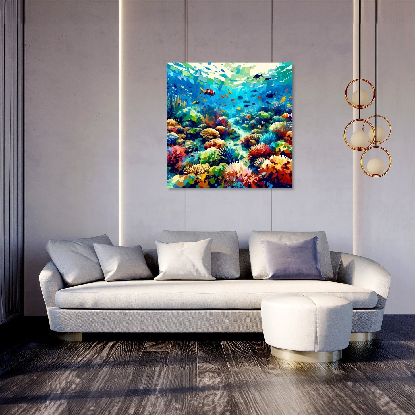 Great Barrier Reef Abstract Canvas