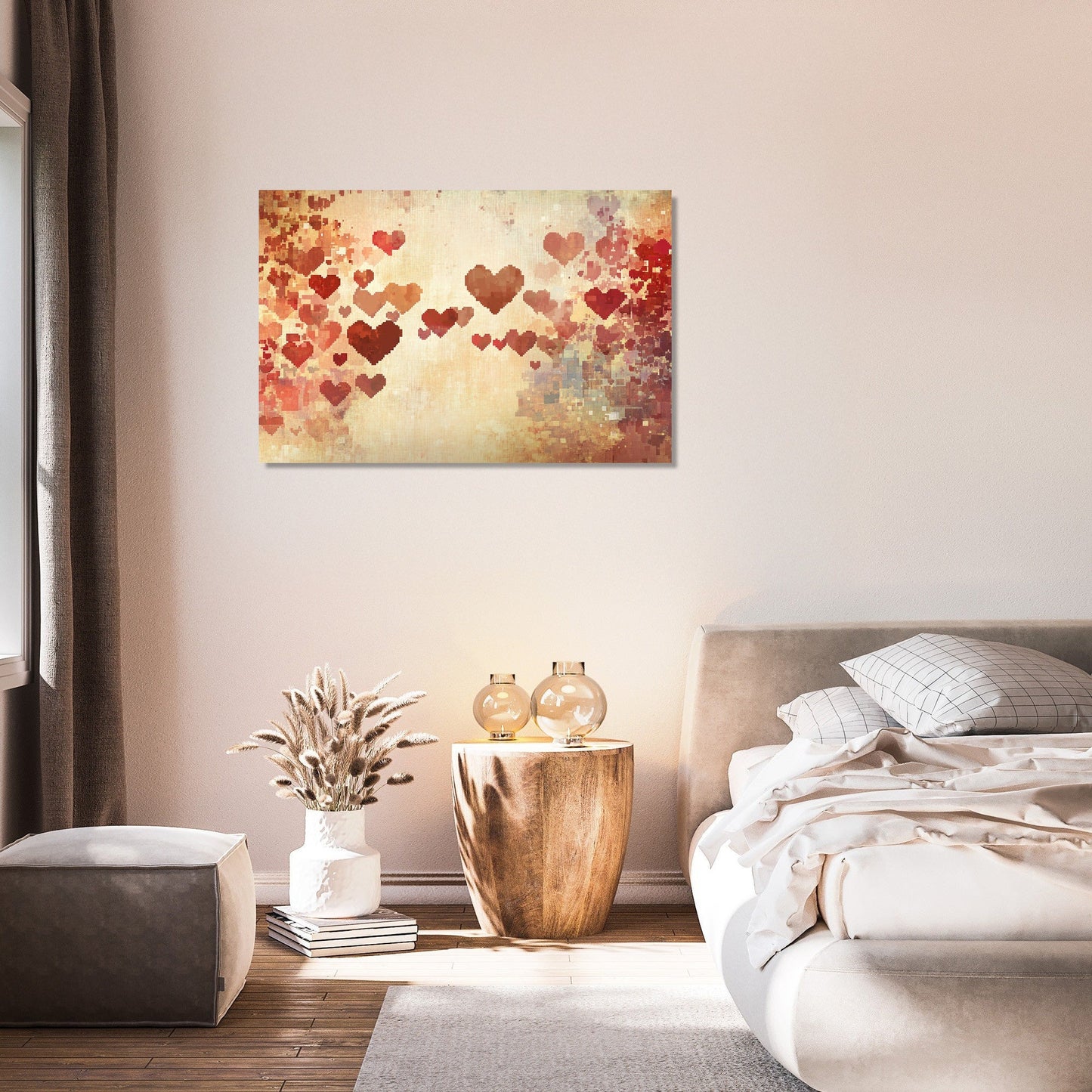Pixel Heartbeat Canvas