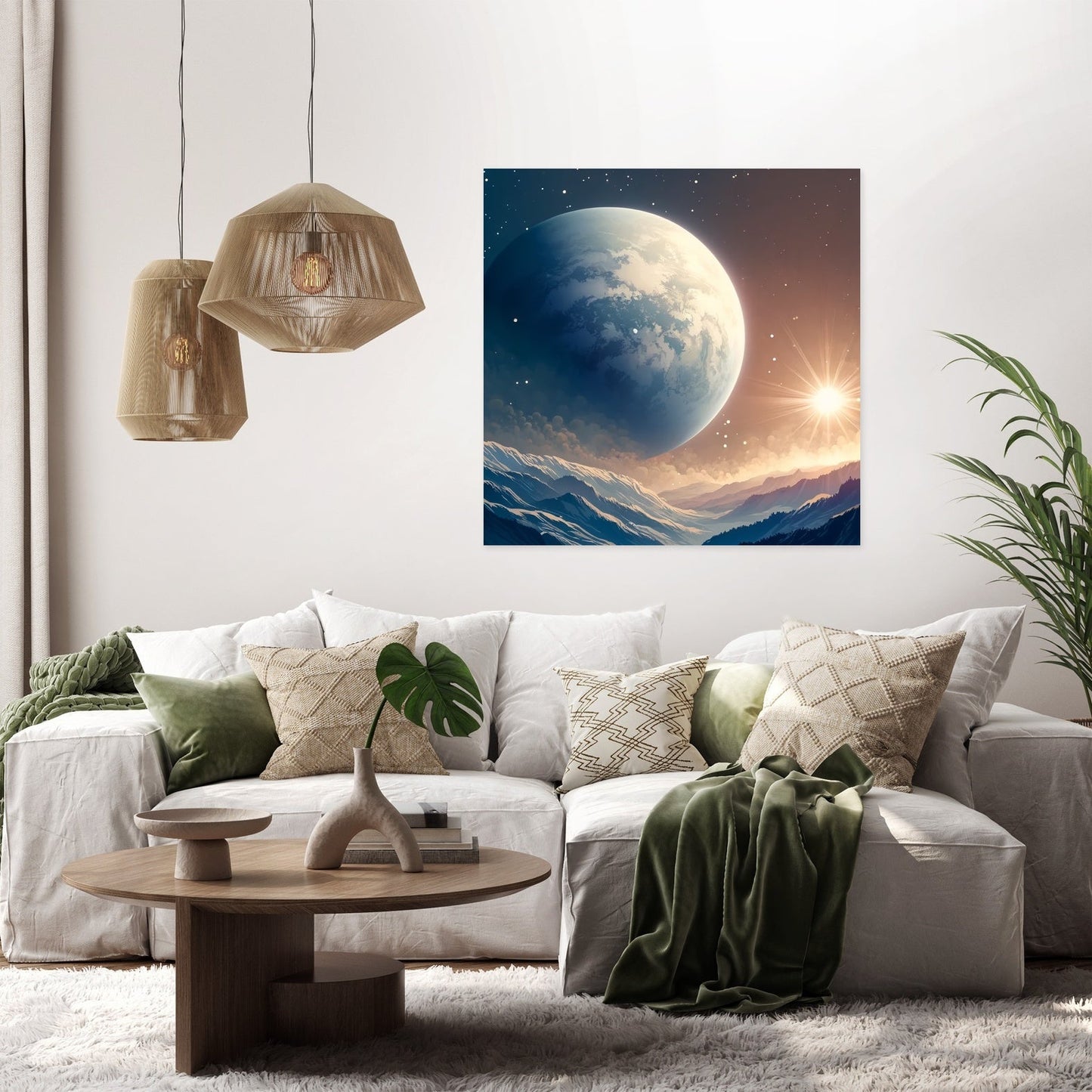 Planetary Serenity Canvas