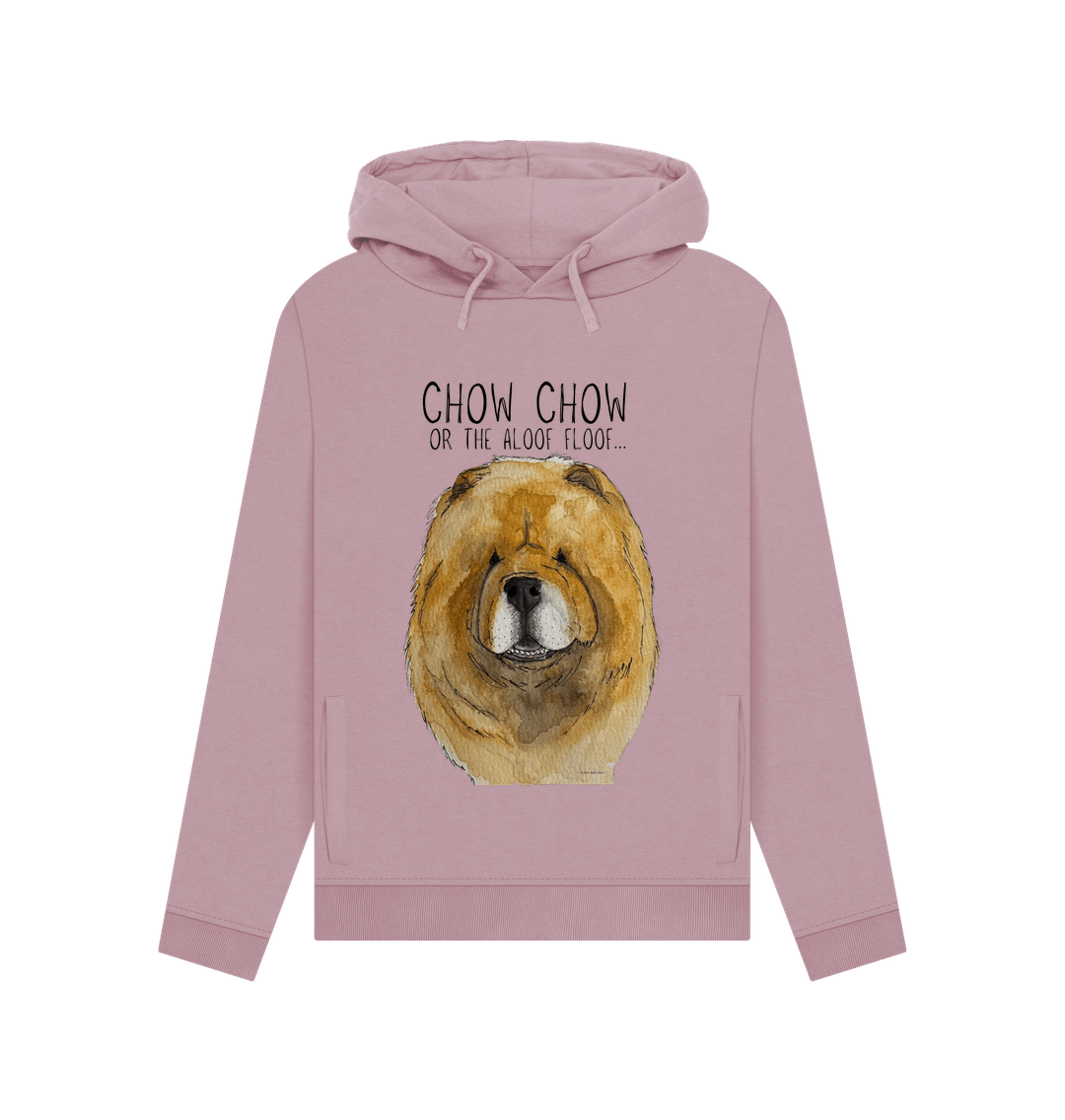 Stay Warm & Fluffy: Red Chow Chow Women's Hoodie