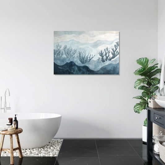 Coral Silhouettes Canvas