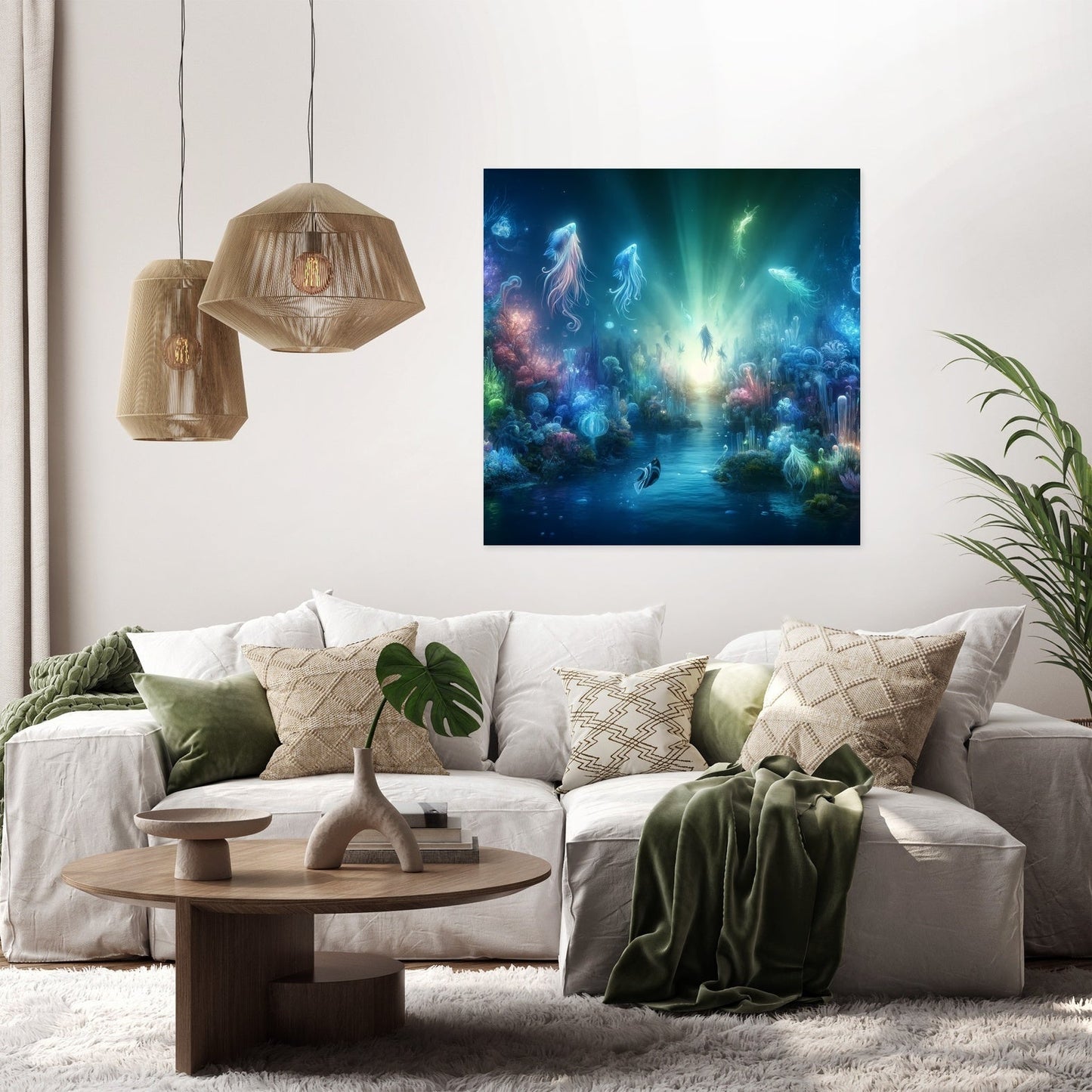 Luminous Lagoon Canvas