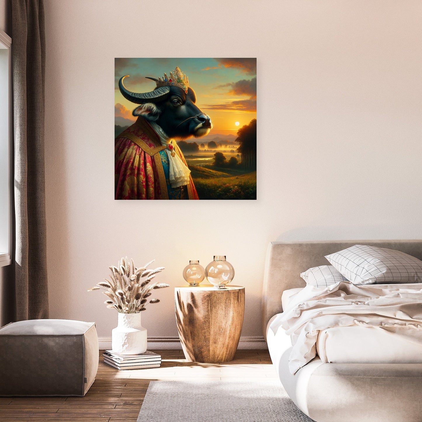 Majestic Aristocrat Buffalo Dusk Canvas