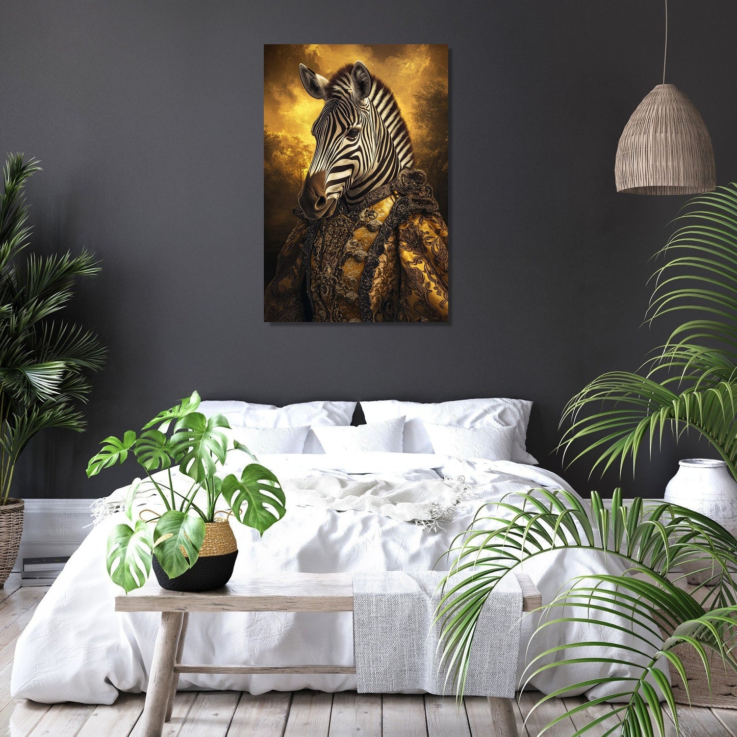 Majestic Monarch Zebra Canvas