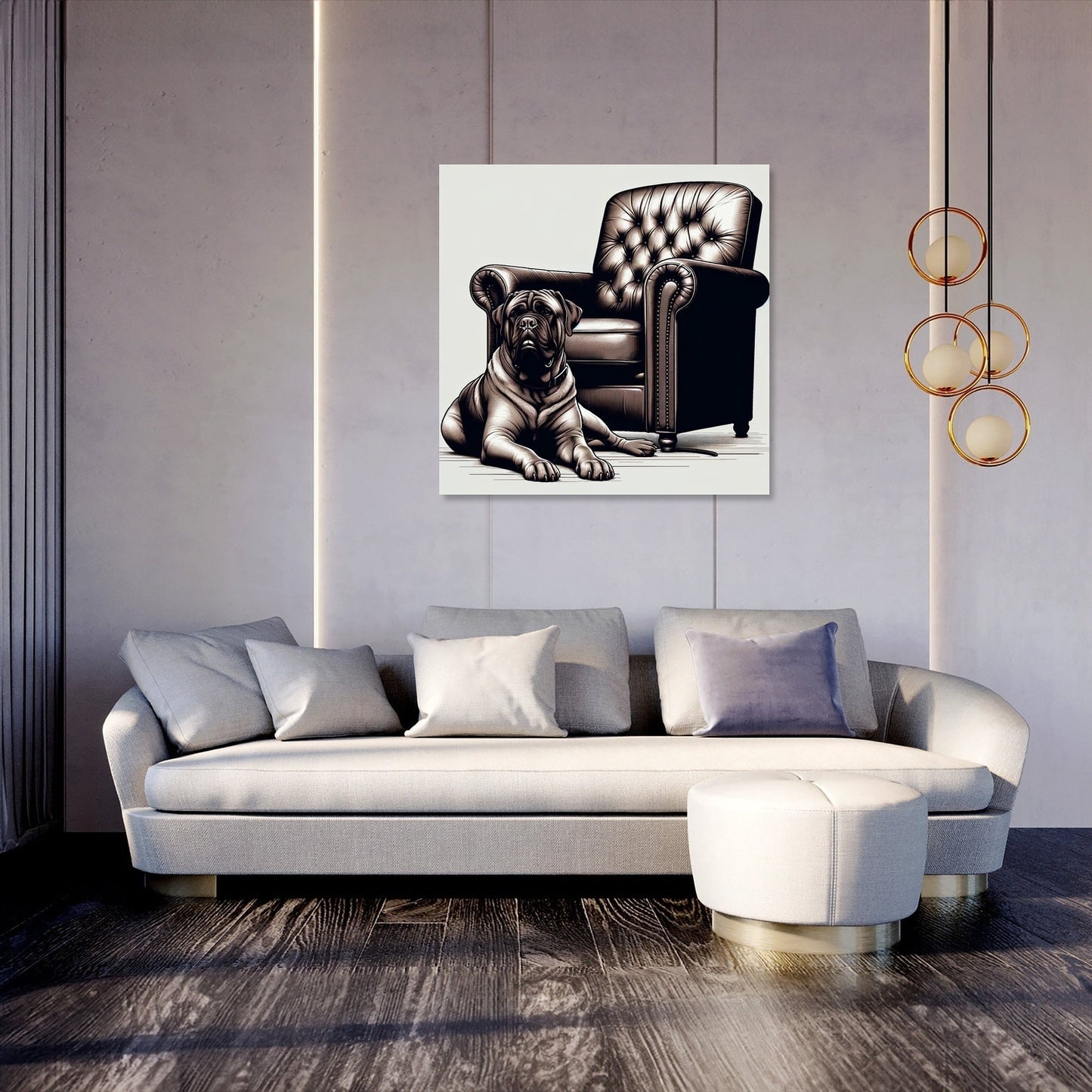 Timeless Companion Bullmastiff Canvas
