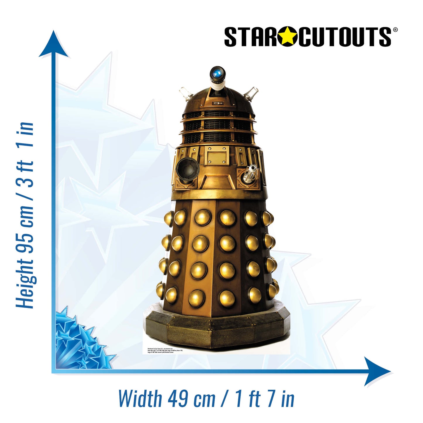 SC916 Dalek Caan STAR MINI Cardboard Cut Out Height 95cm