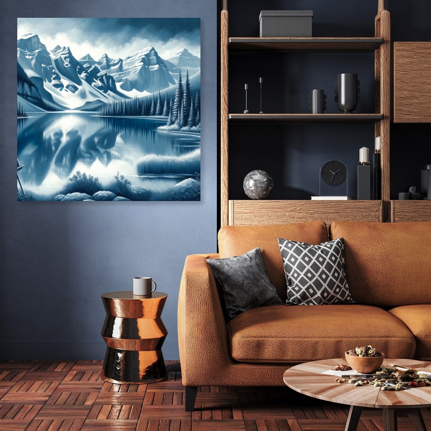 Banff Mountain Reflection Canvas