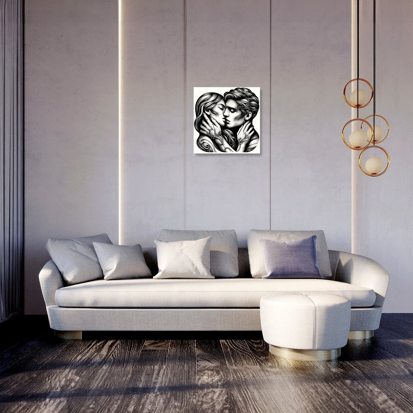 Golden Kiss Canvas