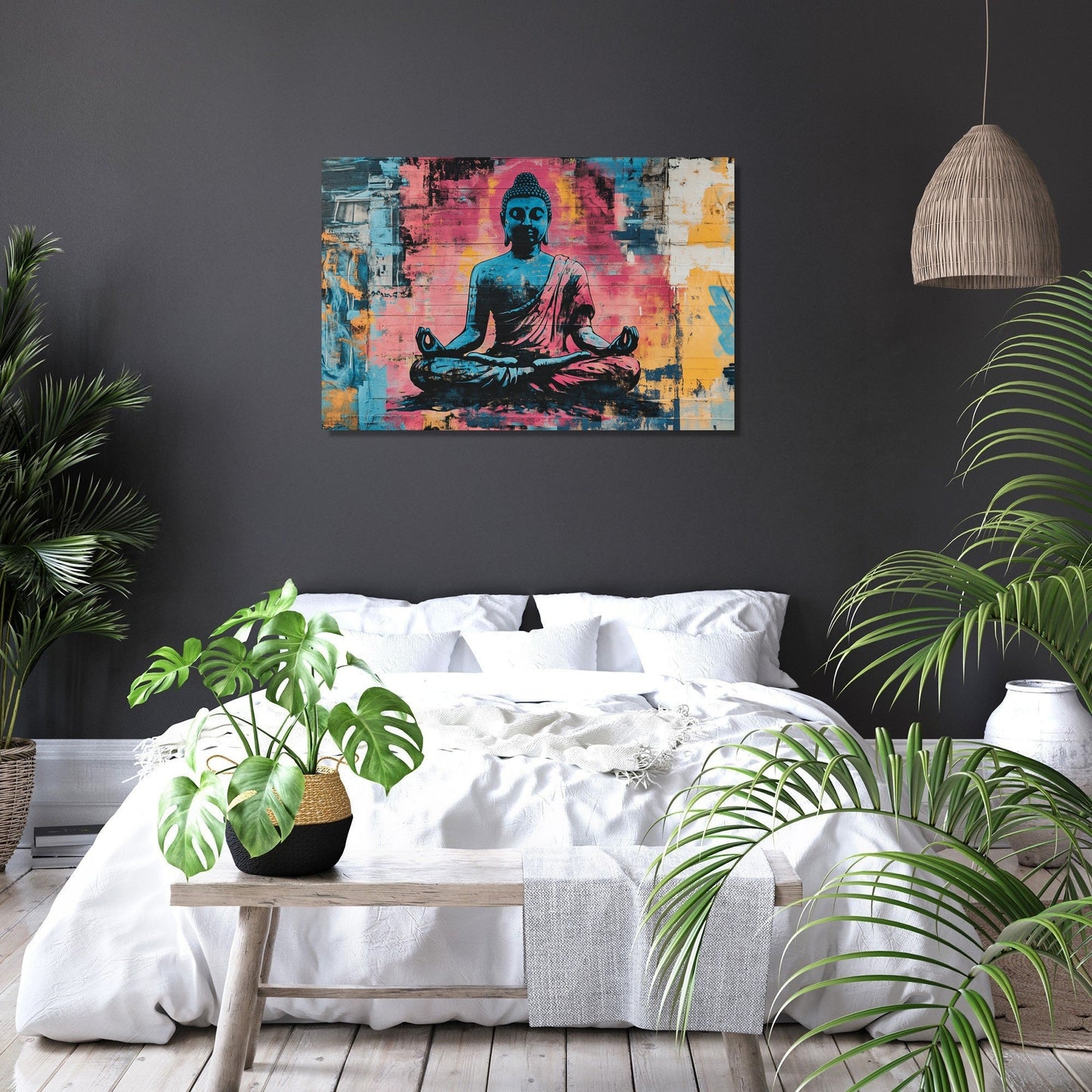 Meditation Graffiti Canvas
