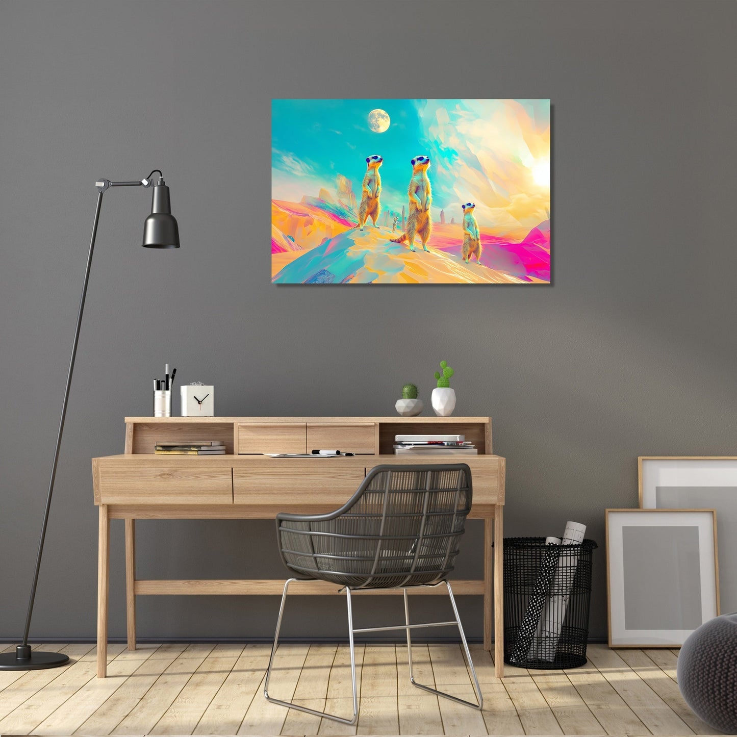 Surreal Meerkats Canvas