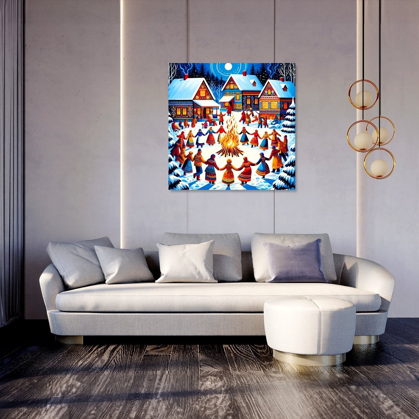 Winter Festival Warmth Canvas