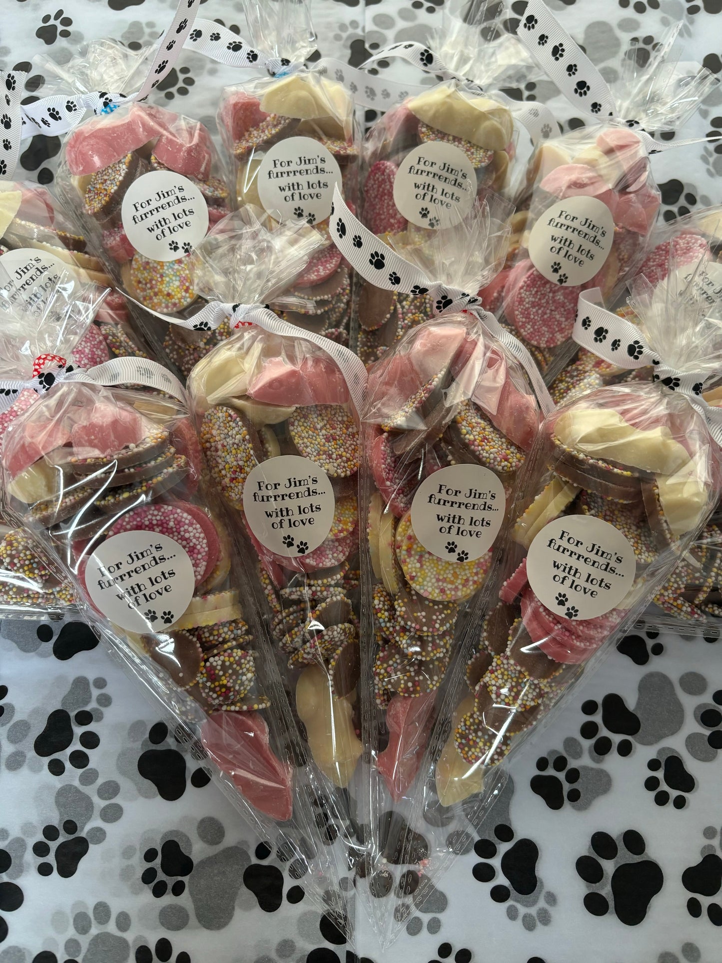 Dog Chocolate / Biscuit Treat Party Cones