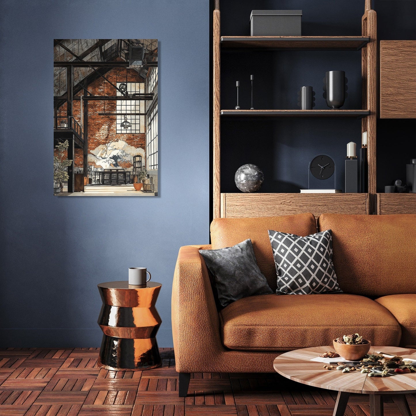 Industrial Loft Serenity Canvas
