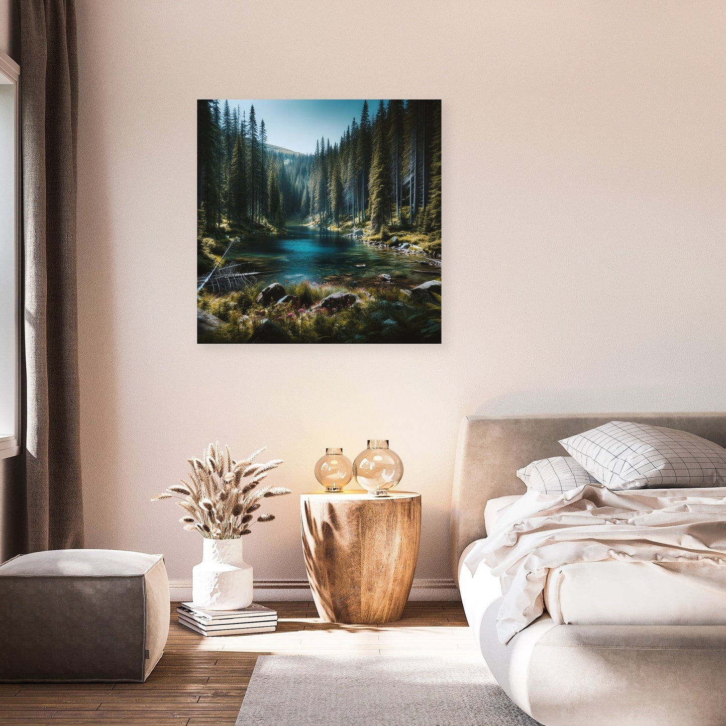 Hidden Mountain Lake Canvas