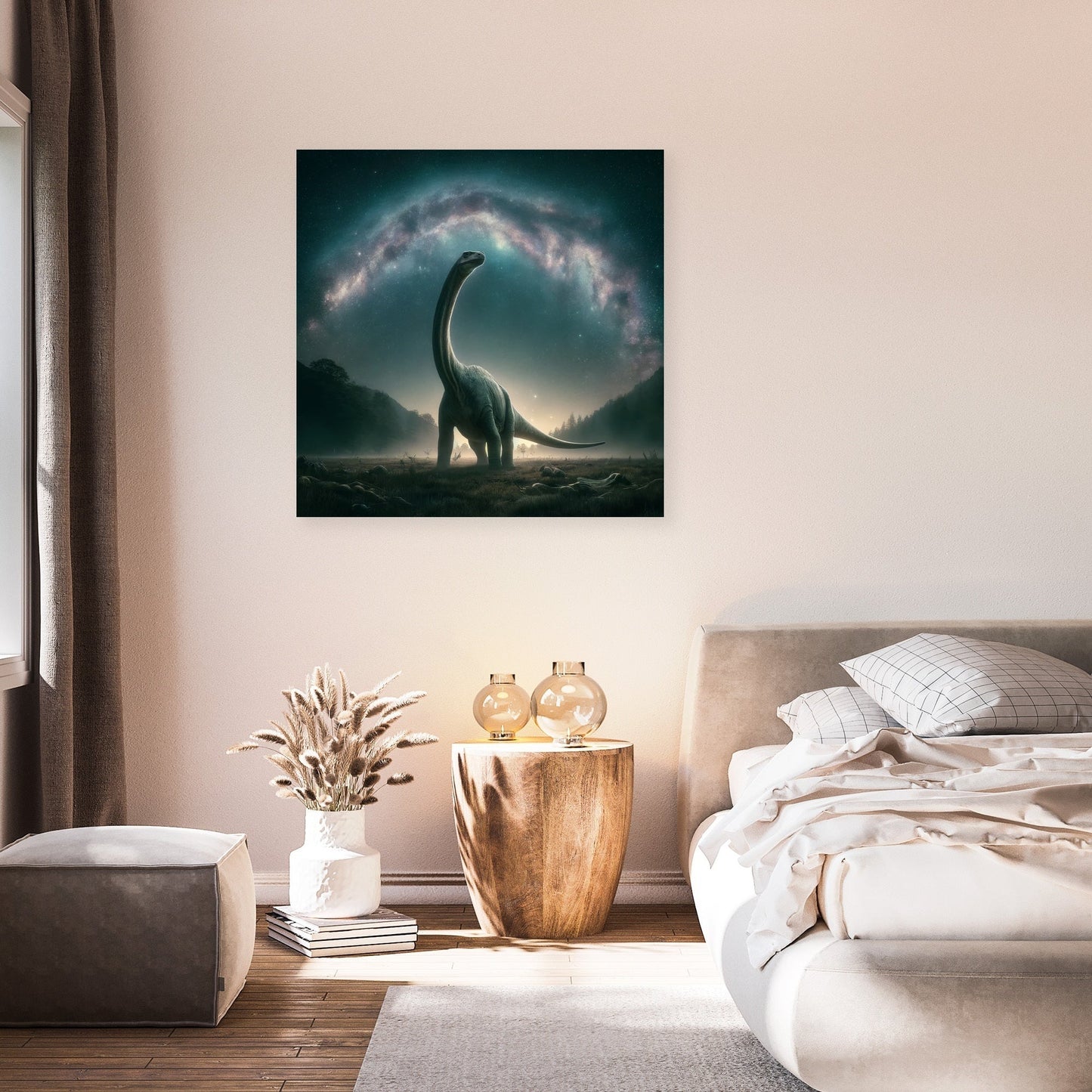Cosmic Wonder Brachiosaurus Canvas