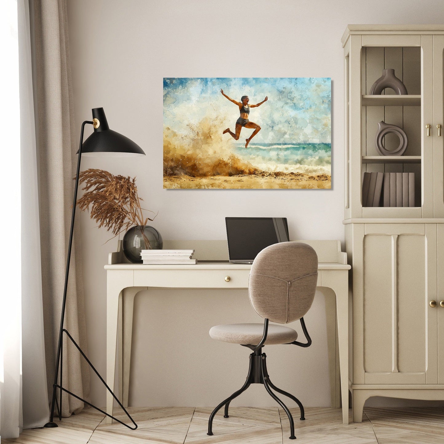 Leap Over Sand Canvas