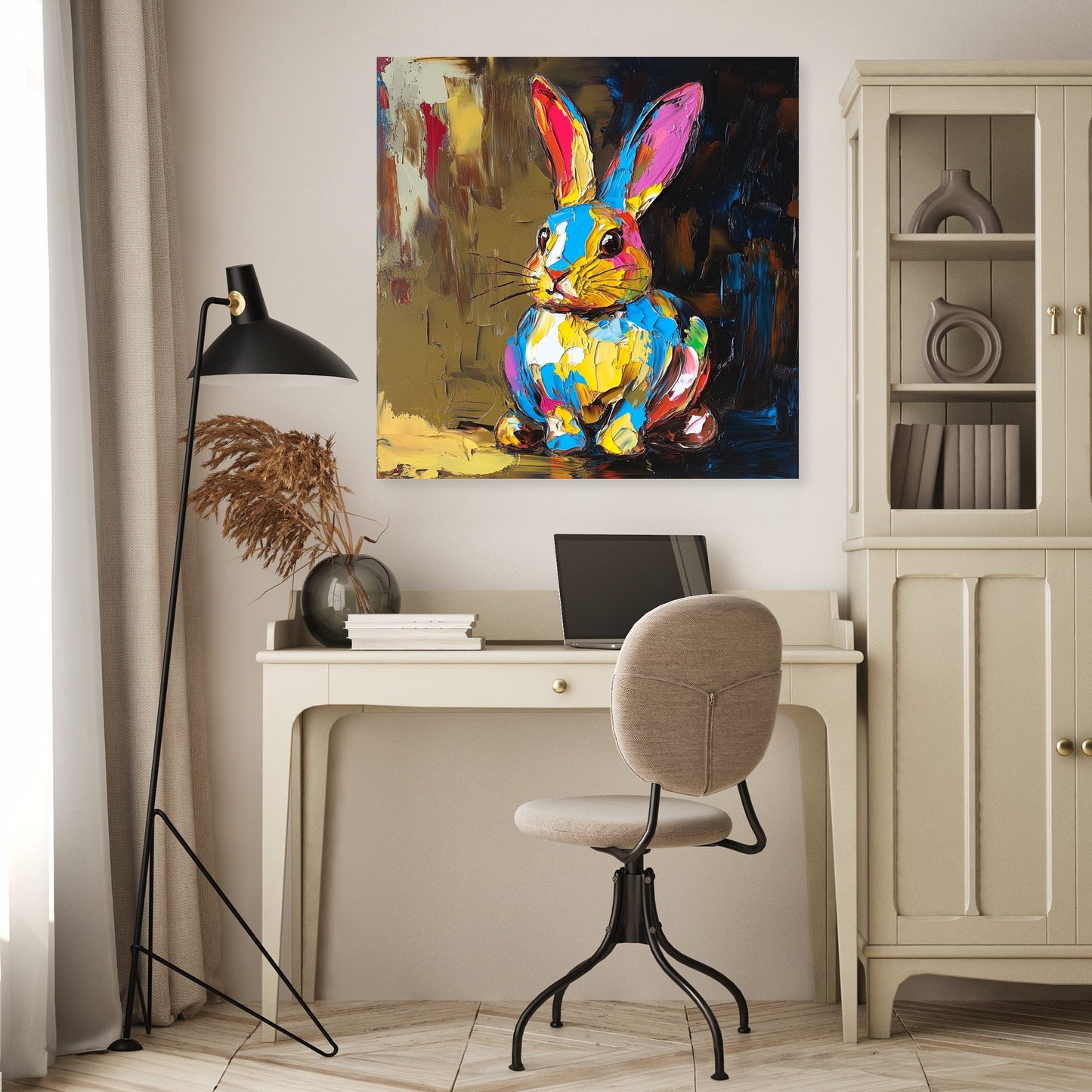 Golden Bunny Canvas