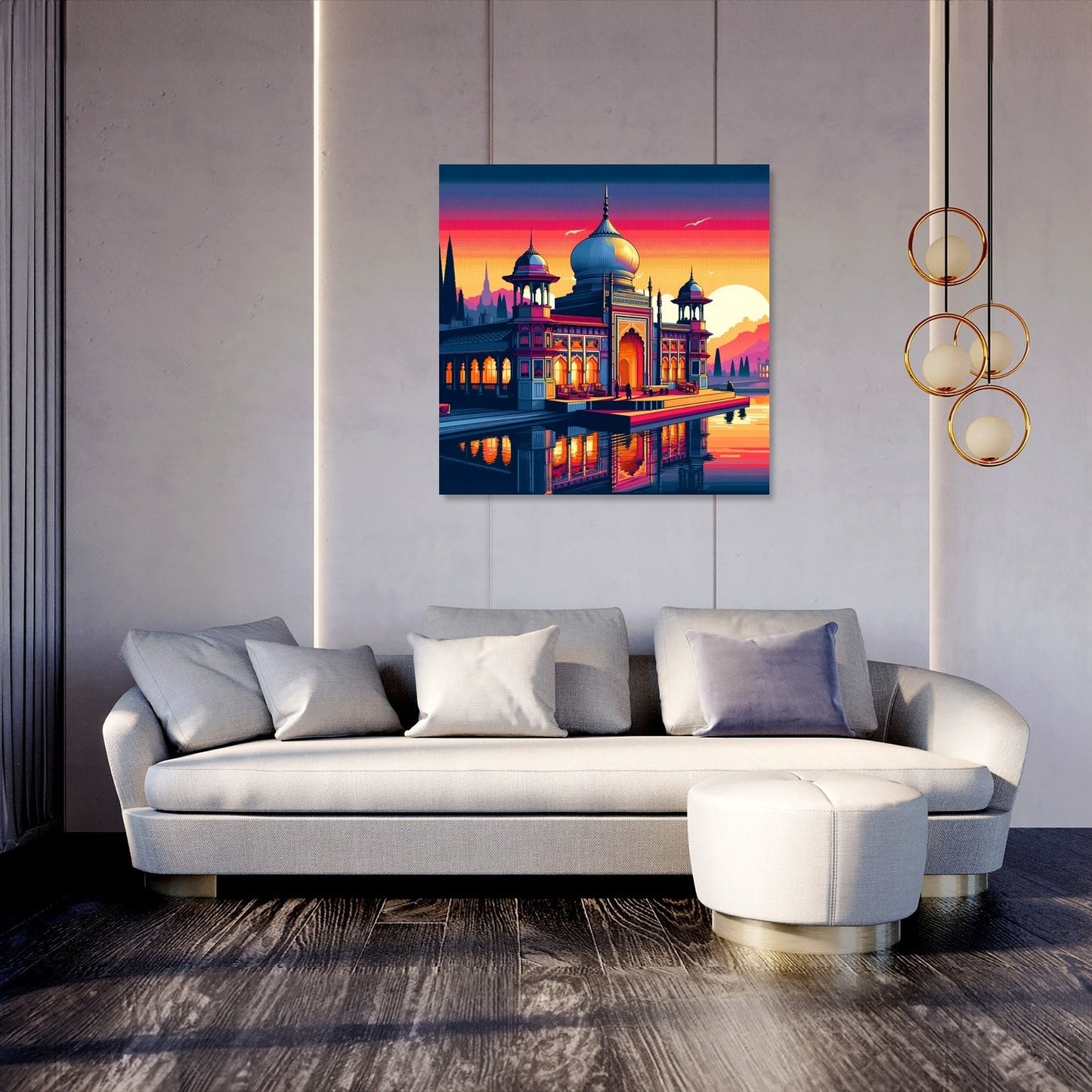 Modern Ahsan Manzil Dawn Canvas