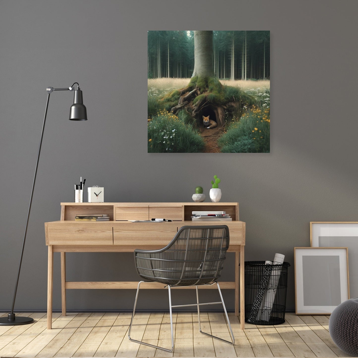 Hidden Fox Den Canvas