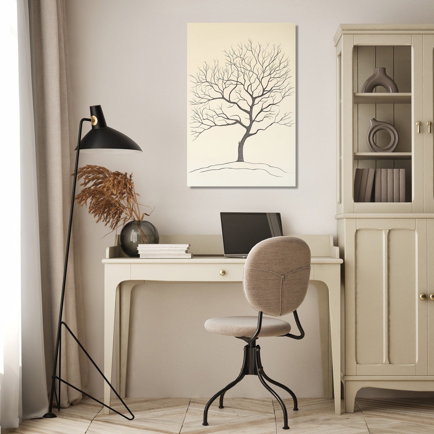 Whispering Tree Line Canvas