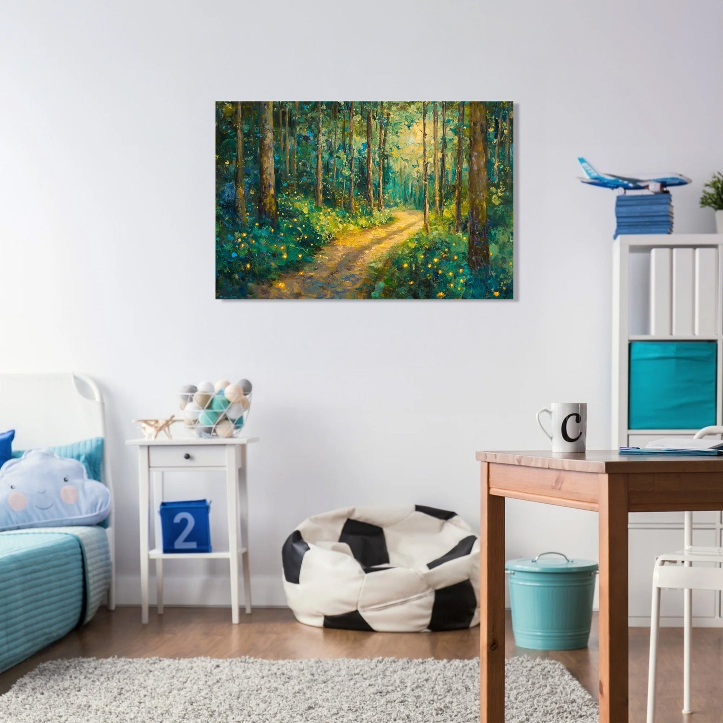 Enchanted Glow Forest Canvas