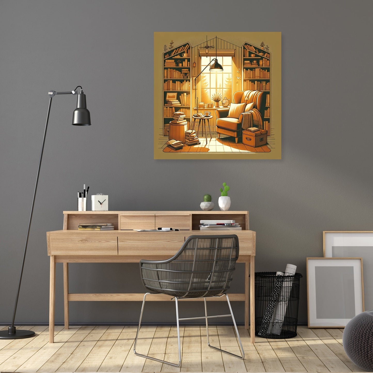 Tranquil Reader's Canvas