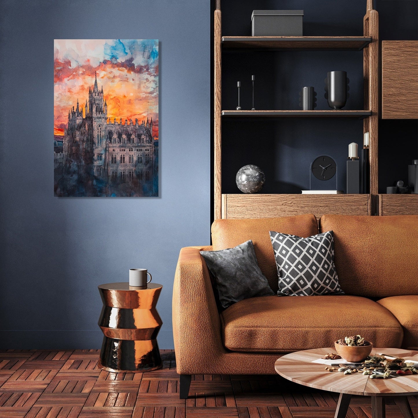 Marischal Sunset Reflection Canvas