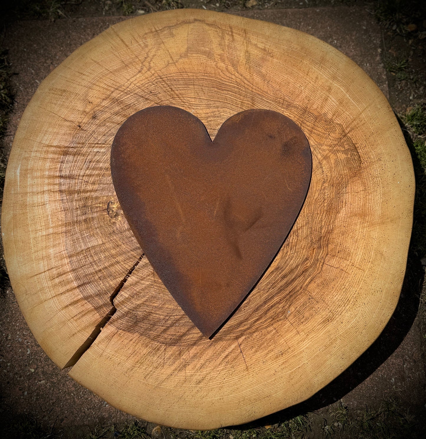 12" Rusty Fat Font Metal Letters A-Z 0-9.