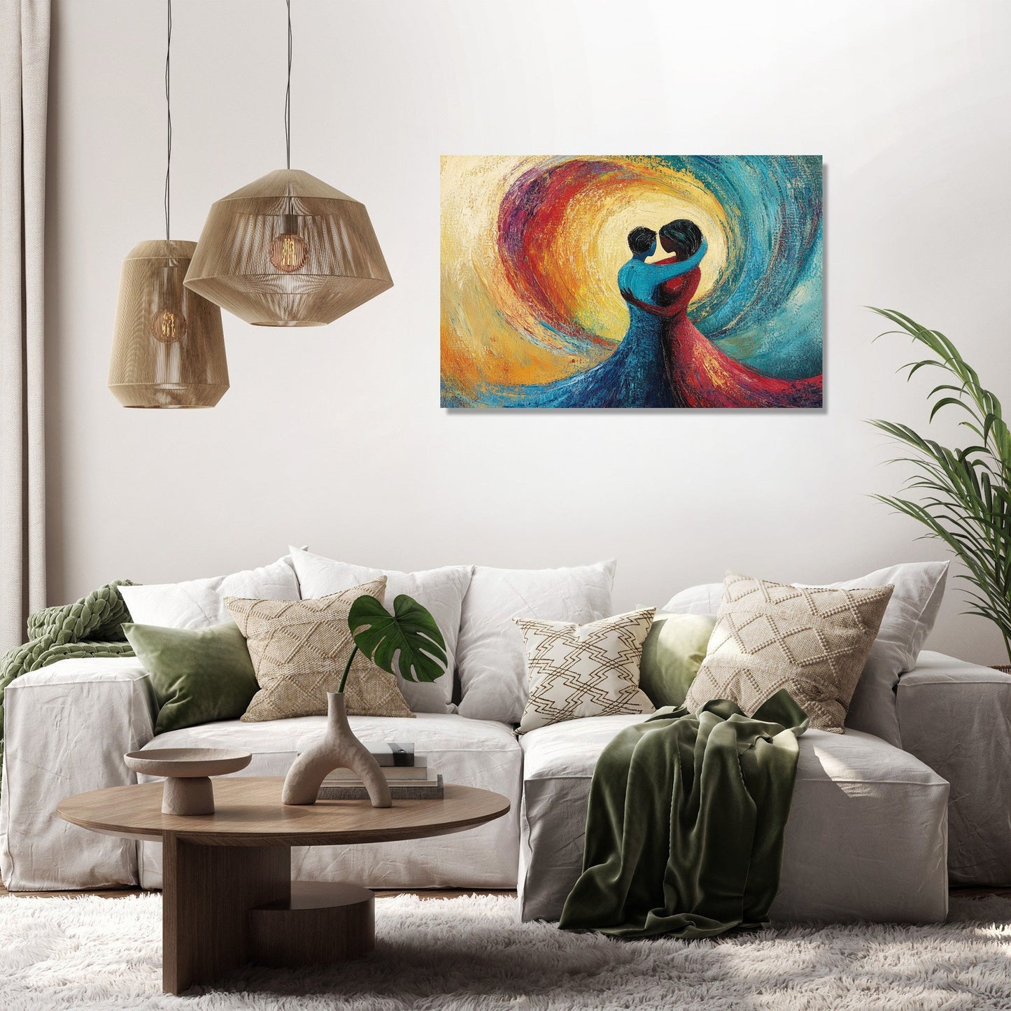 Love's Fluid Embrace Canvas
