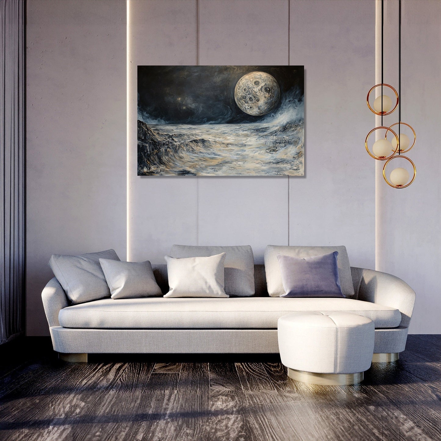 Enigmatic Earthrise Canvas