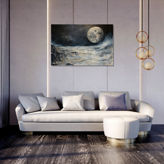 Enigmatic Earthrise Canvas