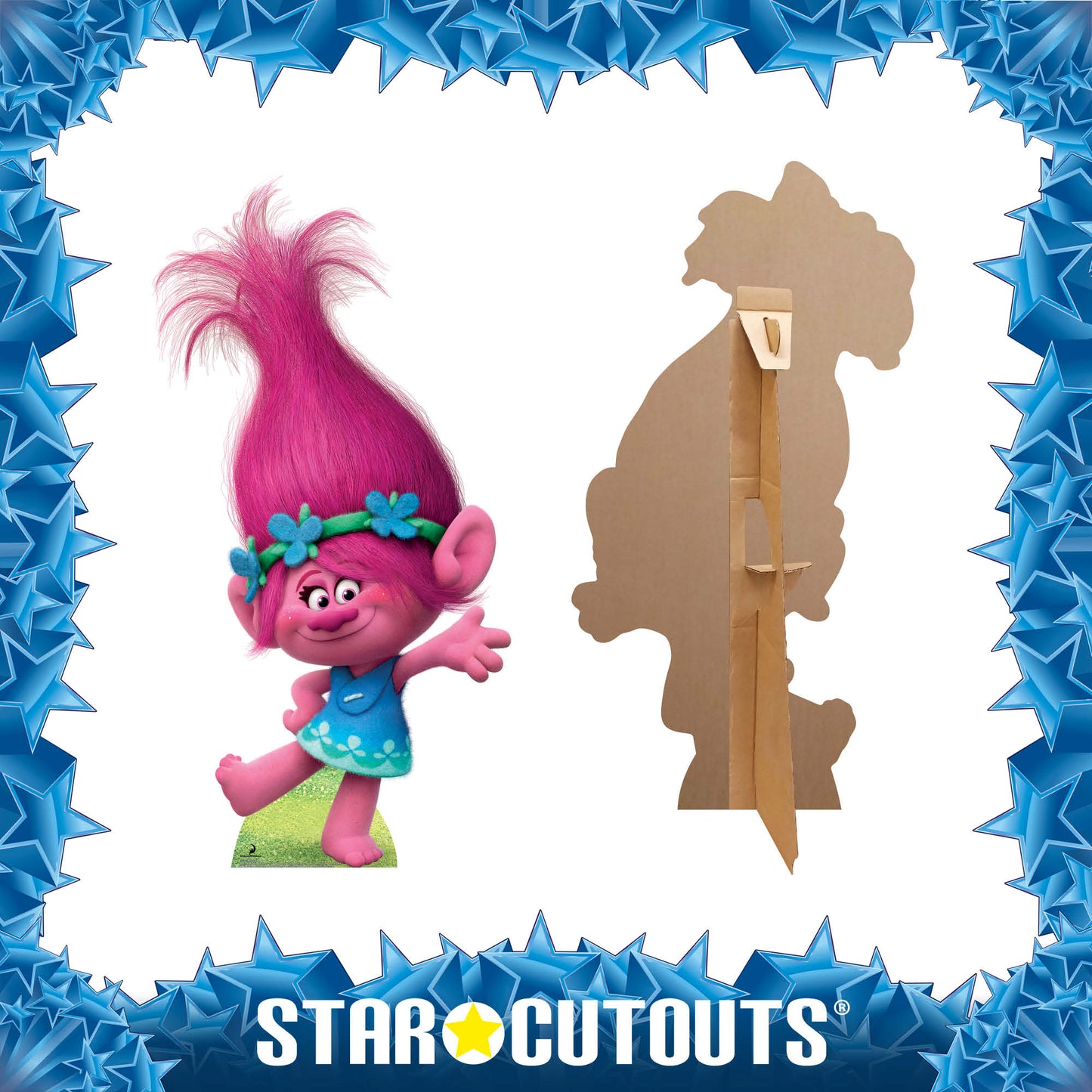 SC924 Princess Poppy Trolls Cardboard Cut Out Height 94cm