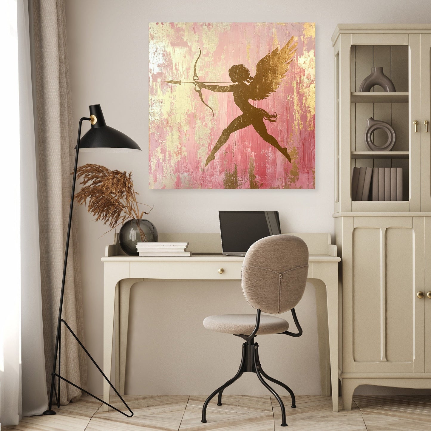 Cupid's Silhouette Canvas