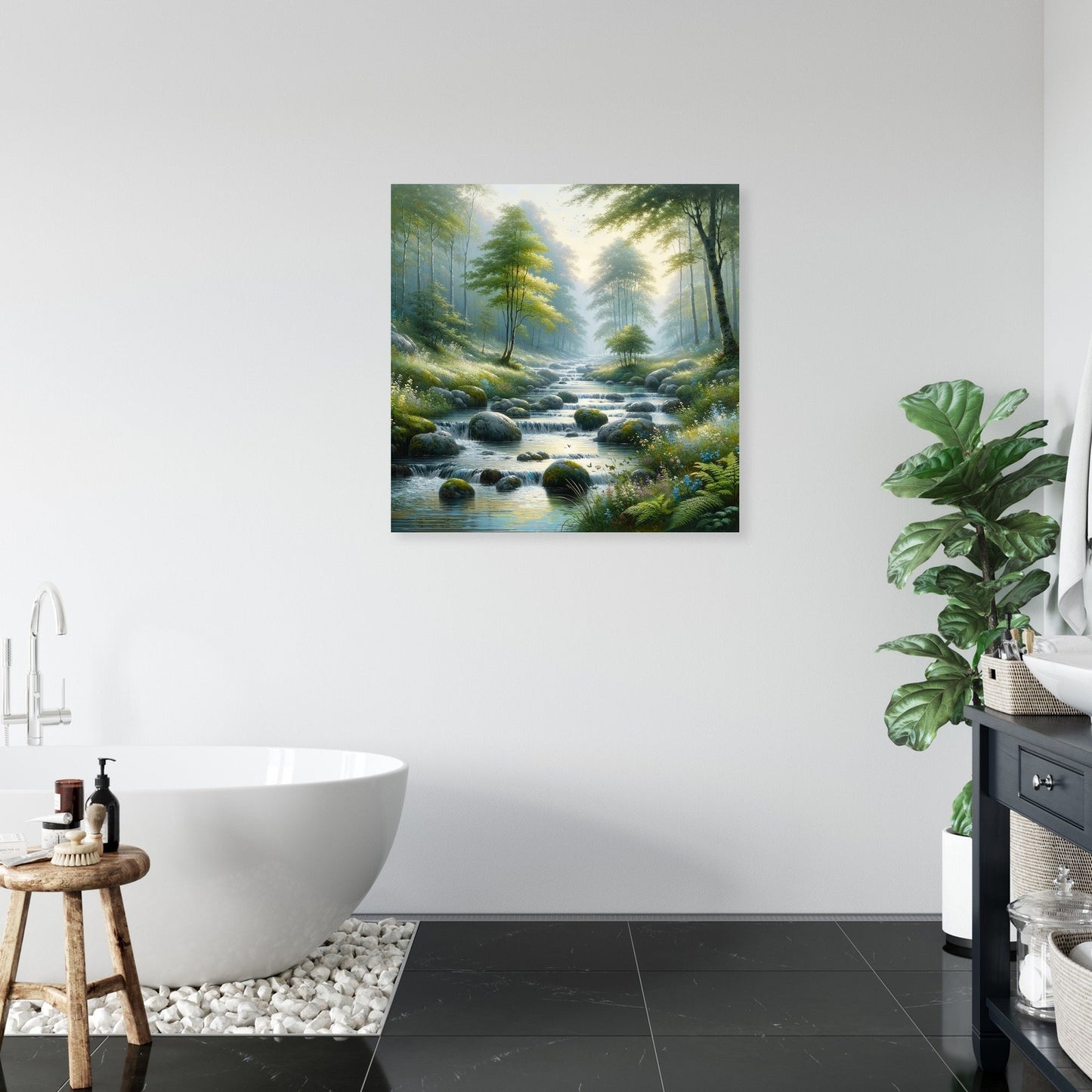 Tranquil Stream Canvas