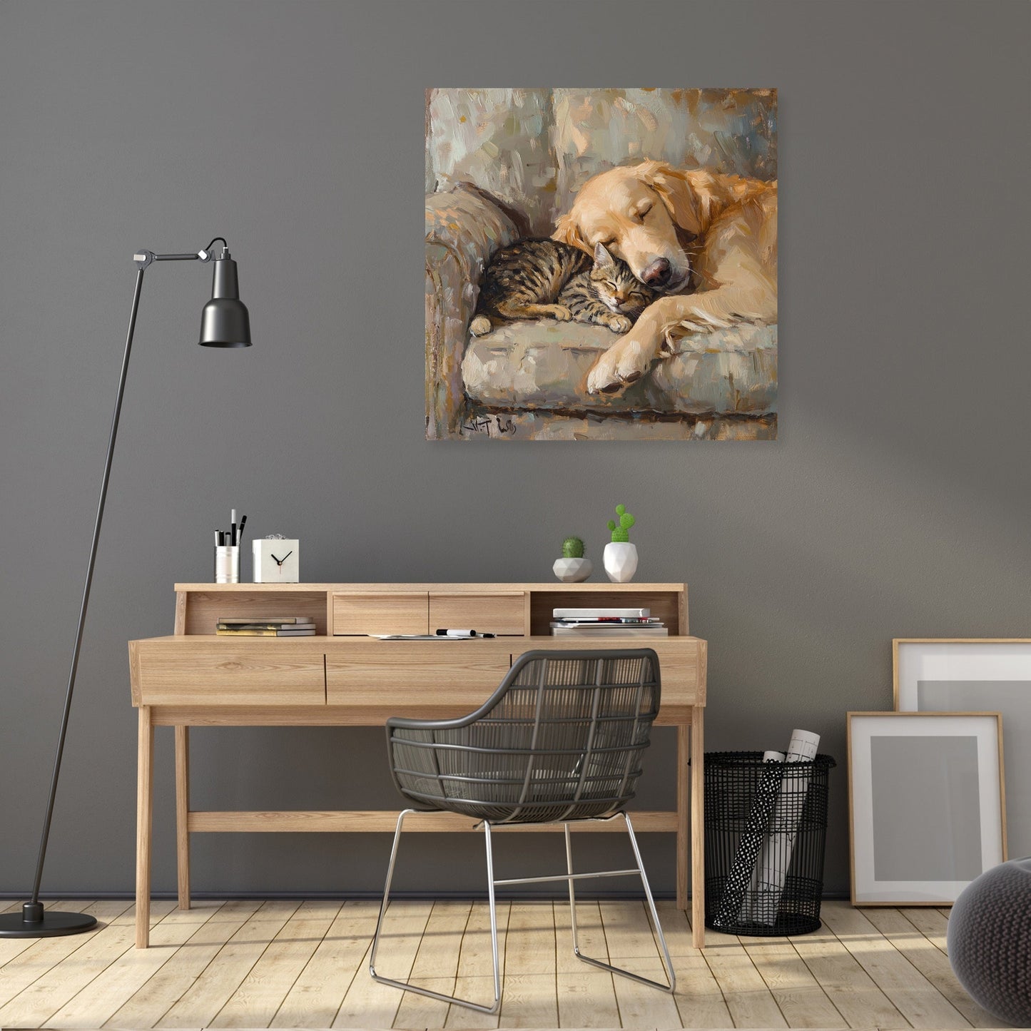 Furry Friends on Canvas
