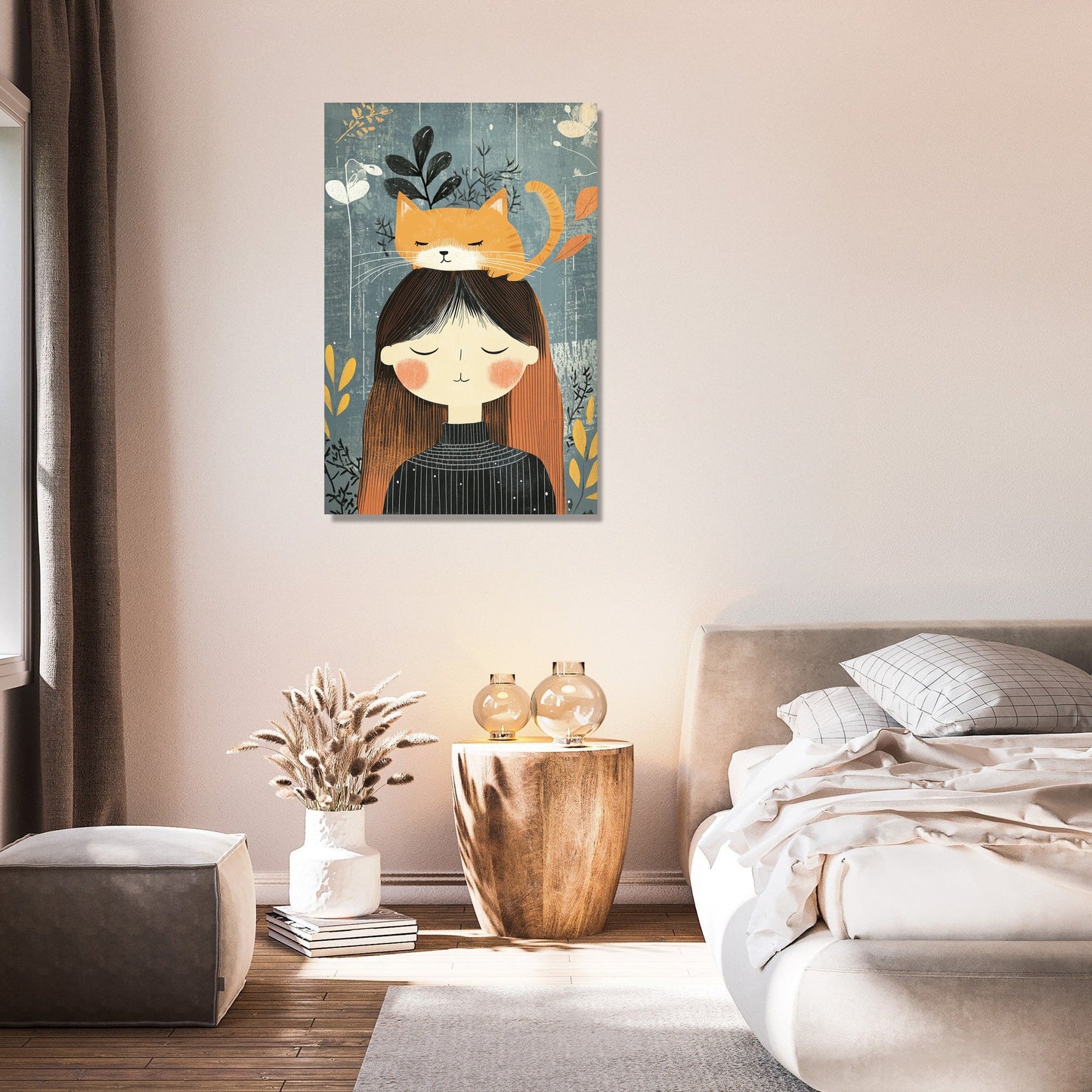 Cat-Headed Woman Canvas
