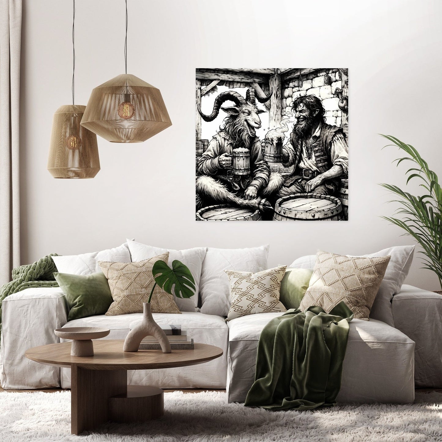 Woodland Tavern Comrades Canvas
