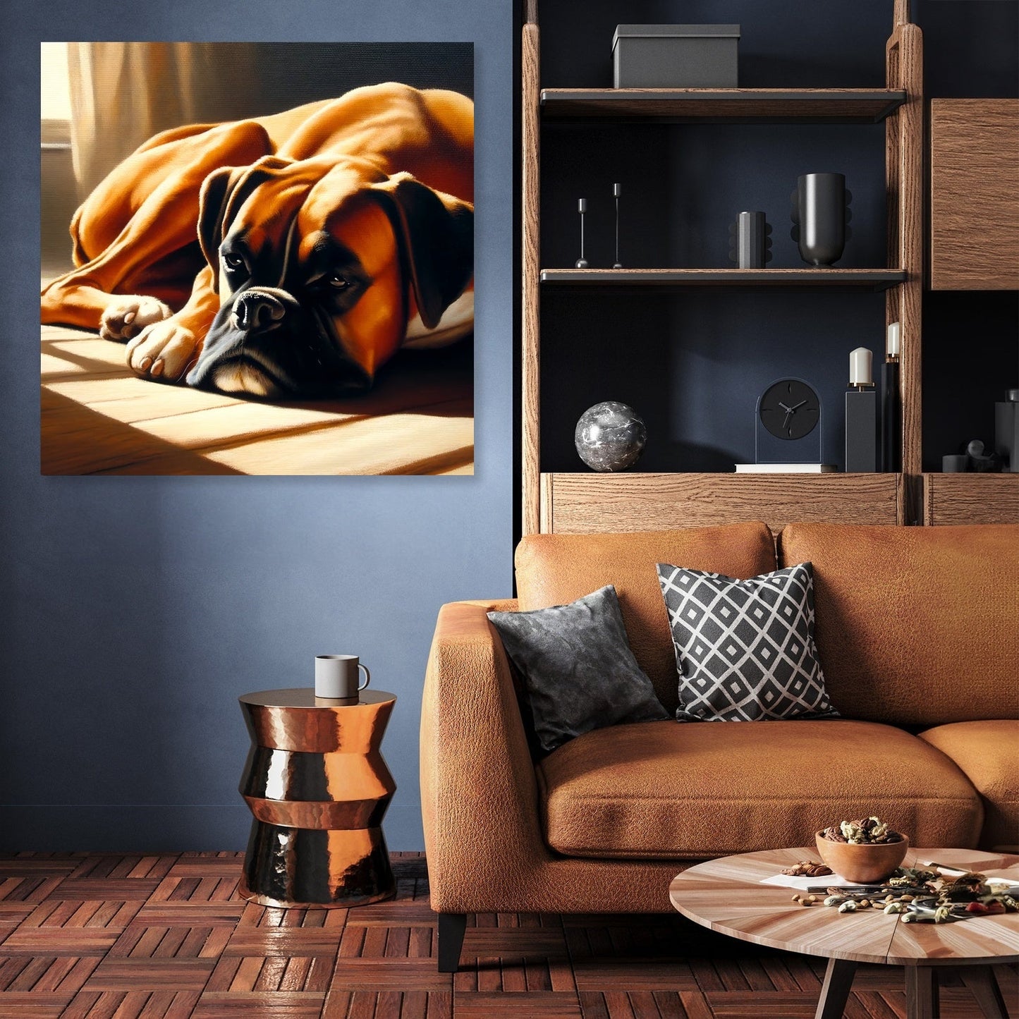 Boxer's Rest Peaceful Afternoon Canvas