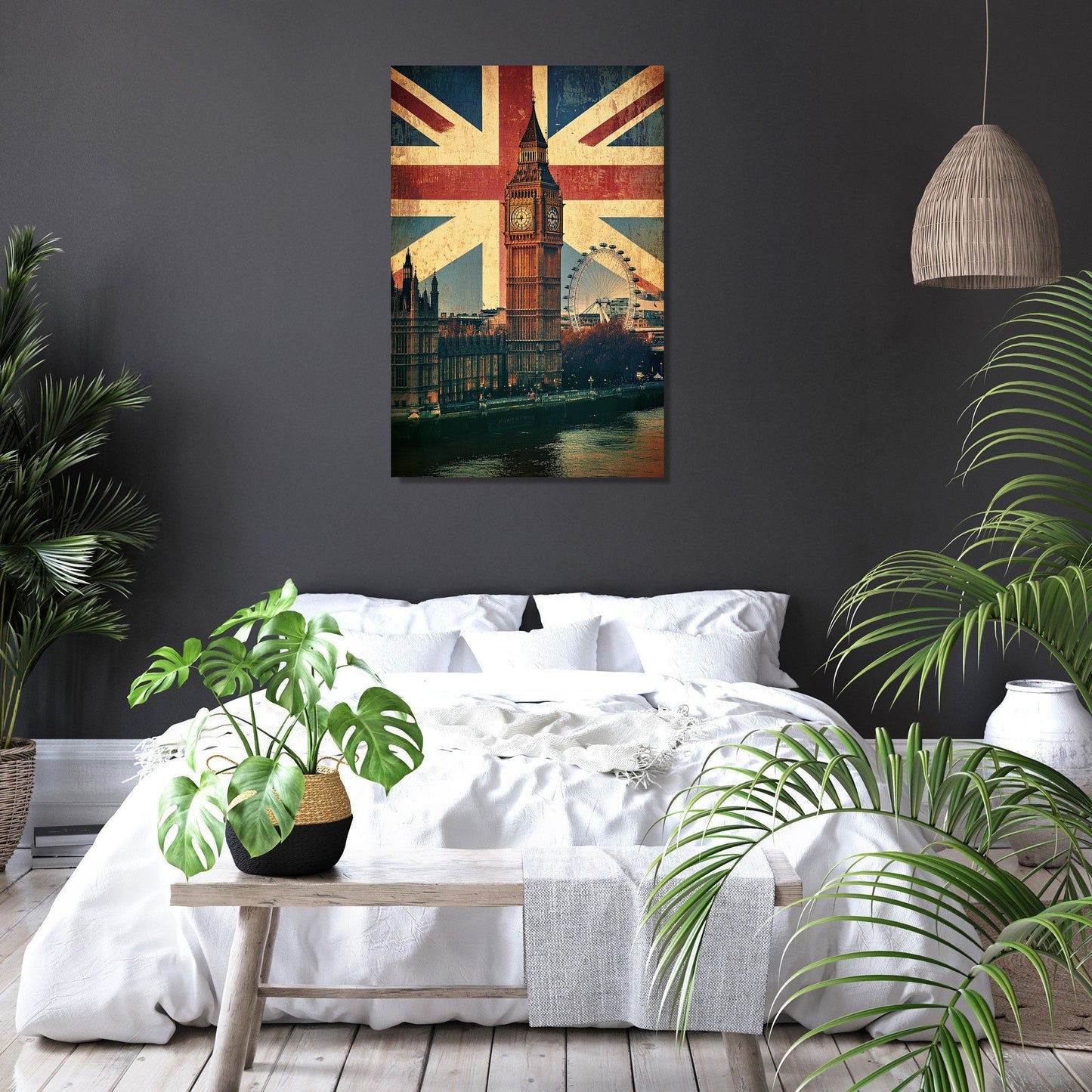 Union Jack Skyline Canvas