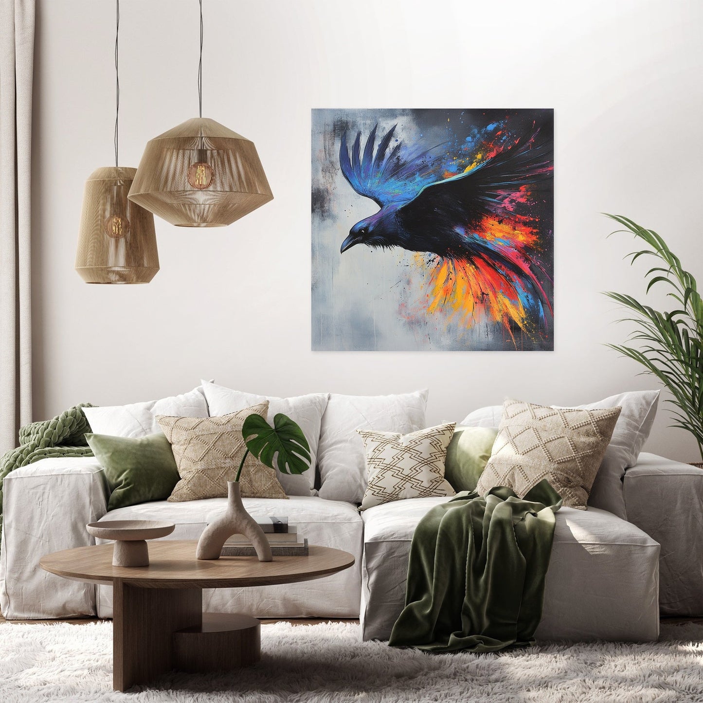 Majestic Raven Dance Canvas