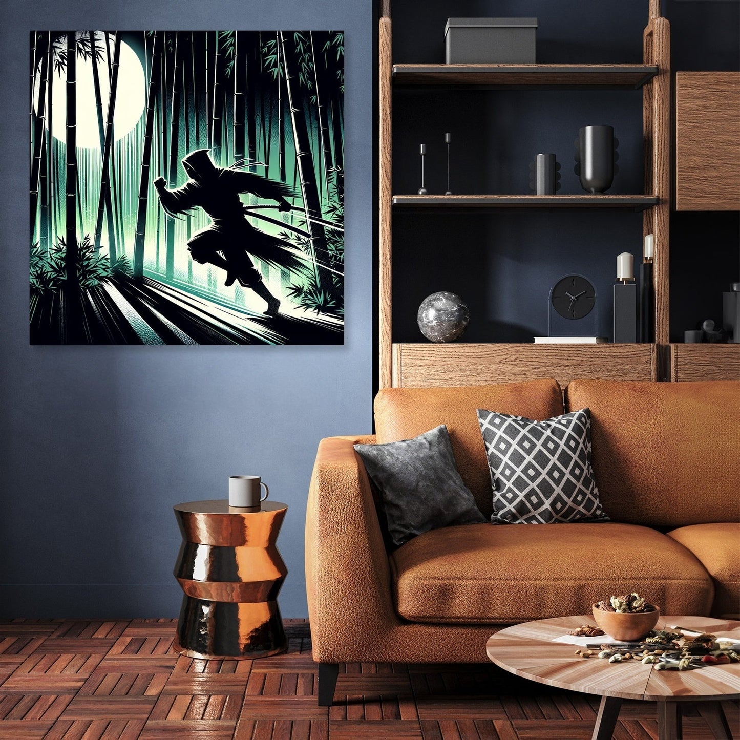Ninja Moonlight Canvas