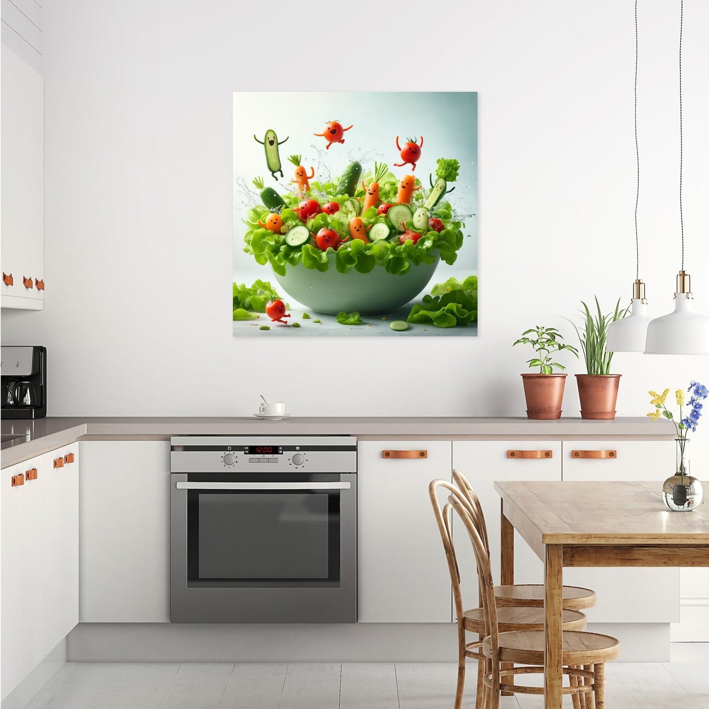 Salad Bowl Swim Party Canvas